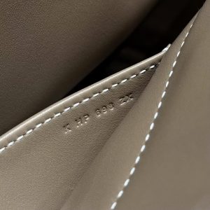 Hermes Bolide 27 Bag Handmade In Togo Calfskin Leather Silver Hardware 18 Etoupe - Image 12
