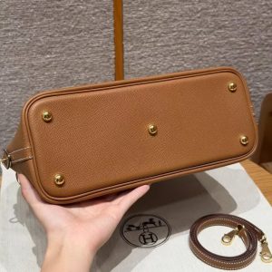 Hermes Bolide 31 Bag Handmade In Epsom Calfskin Leather Gold Hardware 37 Gold - Image 13