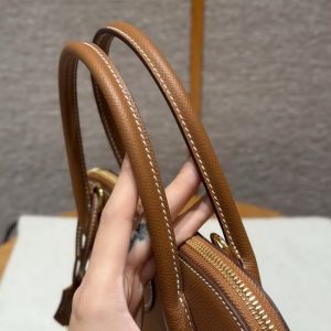 Hermes Bolide 31 Bag Handmade In Epsom Calfskin Leather Gold Hardware 37 Gold - Image 10