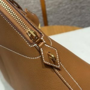 Hermes Bolide 31 Bag Handmade In Epsom Calfskin Leather Gold Hardware 37 Gold - Image 6