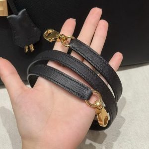 Hermes Bolide 31 Bag Handmade In Epsom Calfskin Leather Gold Hardware 89 Noir - Image 9