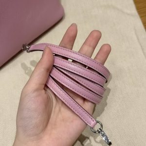 Hermes Bolide Mini 18 Bag Handmade In Chèvre Goatskin Leather Silver Hardware X9 Mauve - Image 7