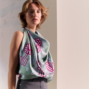 Hermes Botanica Grafica Double Face Scarf 90 100% Silk H903852S 01 - Image 5