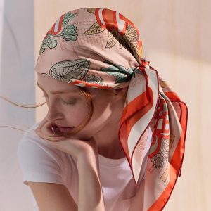 Hermes Botanica Grafica Double Face Scarf 90 100% Silk H903852S 01 - Image 3