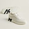 Hermes Bouncing Sneaker Men Calfskin Perforated Calfskin Ecru H261895ZHE2390