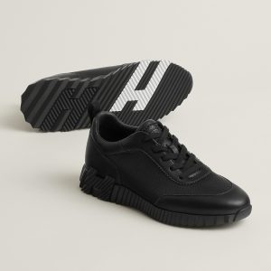 Hermes Bouncing Sneaker Men Calfskin Perforated Calfskin Noir H261895ZH01390
