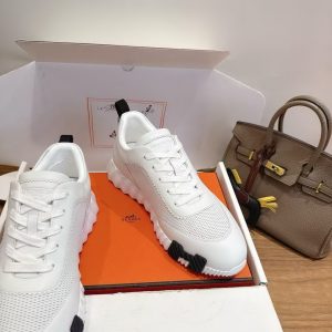 Alternative view of Hermes Bouncing Sneaker Men Graphic Calfskin Blanc H262848ZH90420