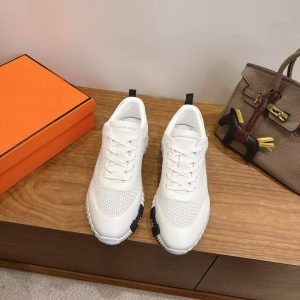 Hermes Bouncing Sneaker Men Graphic Calfskin Blanc H262848ZH90420 - Image 5