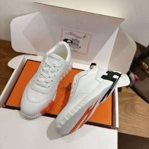 Alternative view of Hermes Bouncing Sneaker Men Technical Mesh Sport Goatskin Blanc H261897ZH90390