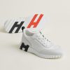 Hermes Bouncing Sneaker Men Technical Mesh Sport Goatskin Blanc H261897ZH90390