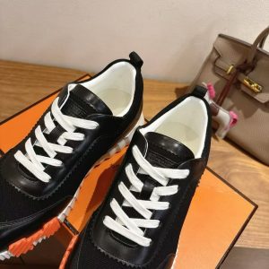 Hermes Bouncing Sneaker Men Technical Mesh Sport Goatskin Noir H261897ZH01400 - Image 7