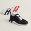 Hermes Bouncing Sneaker Men Technical Mesh Sport Goatskin Noir H261897ZH01400