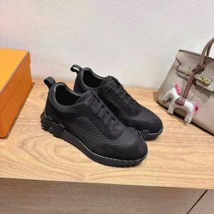 Alternative view of Hermes Bouncing Sneaker Men Technical Mesh Suede Goatskin Noir H262850ZH01390