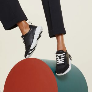 Hermes Bouncing Sneaker Women Calfskin and Suede Goatskin Noir H242212Z 02340 - Image 17