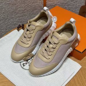 Alternative view of Hermes Bouncing Sneaker Women Technical Mesh and Sport Goatskin Beige Lin H261009Z 20340