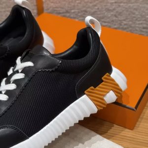 Hermes Bouncing Sneaker Women Technical Mesh and Sport Goatskin Noir H261015Z 02360 - Image 13