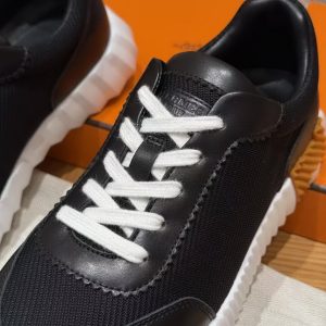 Hermes Bouncing Sneaker Women Technical Mesh and Sport Goatskin Noir H261015Z 02360 - Image 12