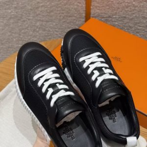 Hermes Bouncing Sneaker Women Technical Mesh and Sport Goatskin Noir H261015Z 02360 - Image 11