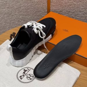 Hermes Bouncing Sneaker Women Technical Mesh and Sport Goatskin Noir H261015Z 02360 - Image 10