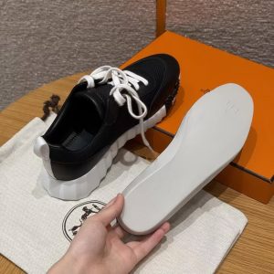 Hermes Bouncing Sneaker Women Technical Mesh and Sport Goatskin Noir H261015Z 02360 - Image 9