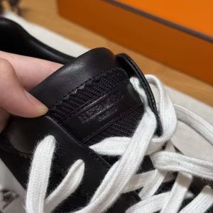 Hermes Bouncing Sneaker Women Technical Mesh and Sport Goatskin Noir H261015Z 02360 - Image 5