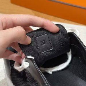 Hermes Bouncing Sneaker Women Technical Mesh and Sport Goatskin Noir H261015Z 02360 - Image 4