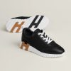 Hermes Bouncing Sneaker Women Technical Mesh and Sport Goatskin Noir H261015Z 02360