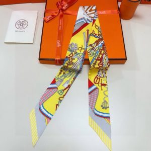 Alternative view of Hermes Bouquets Sellier Twilly 100% Silk H062842S 06