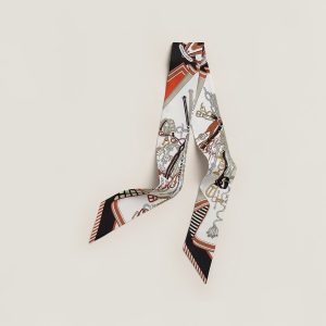 Hermes Bouquets Sellier Twilly 100% Silk H062842S 06