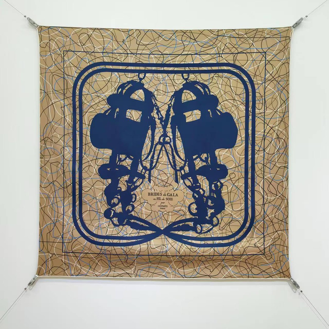 Hermes Brides de Gala au Fil de Soie Scarf 90 100% Silk H004310S 02 - Image 8