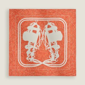 Hermes Brides de Gala au Fil de Soie Scarf 90 100% Silk H004310S 02