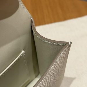 Hermes Constance Elan 24 Bag Handmade In Epsom Calfskin Leather Silver Hardware 10 Craie - Image 4