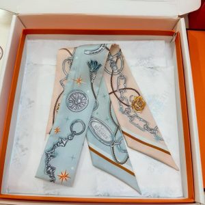 Hermes C'est la Fete Twilly 100% Silk H062743S 02 - Image 15