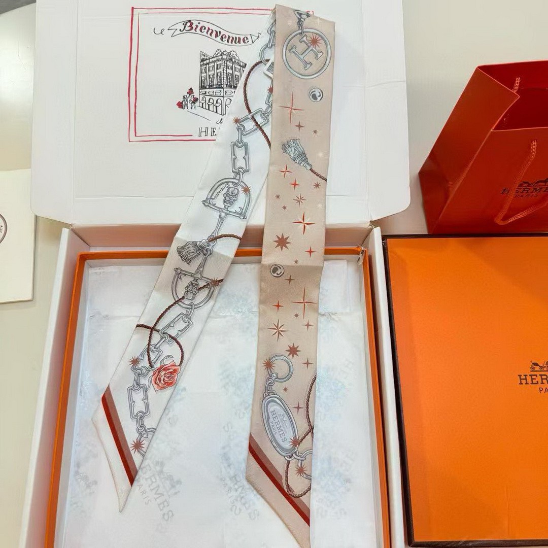 Hermes C'est la Fete Twilly 100% Silk H062743S 02 - Image 14