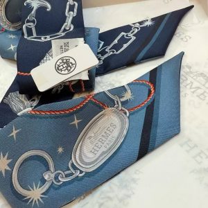 Hermes C'est la Fete Twilly 100% Silk H062743S 02 - Image 4