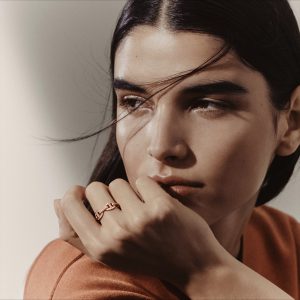 Hermes Chaine d'ancre Enchainee Ring Rose Gold H120646B 00047 - Image 8
