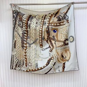 Hermes Cheval Heavy Metal Scarf 100 Cashmere and Silk H104295T 05 - Image 11