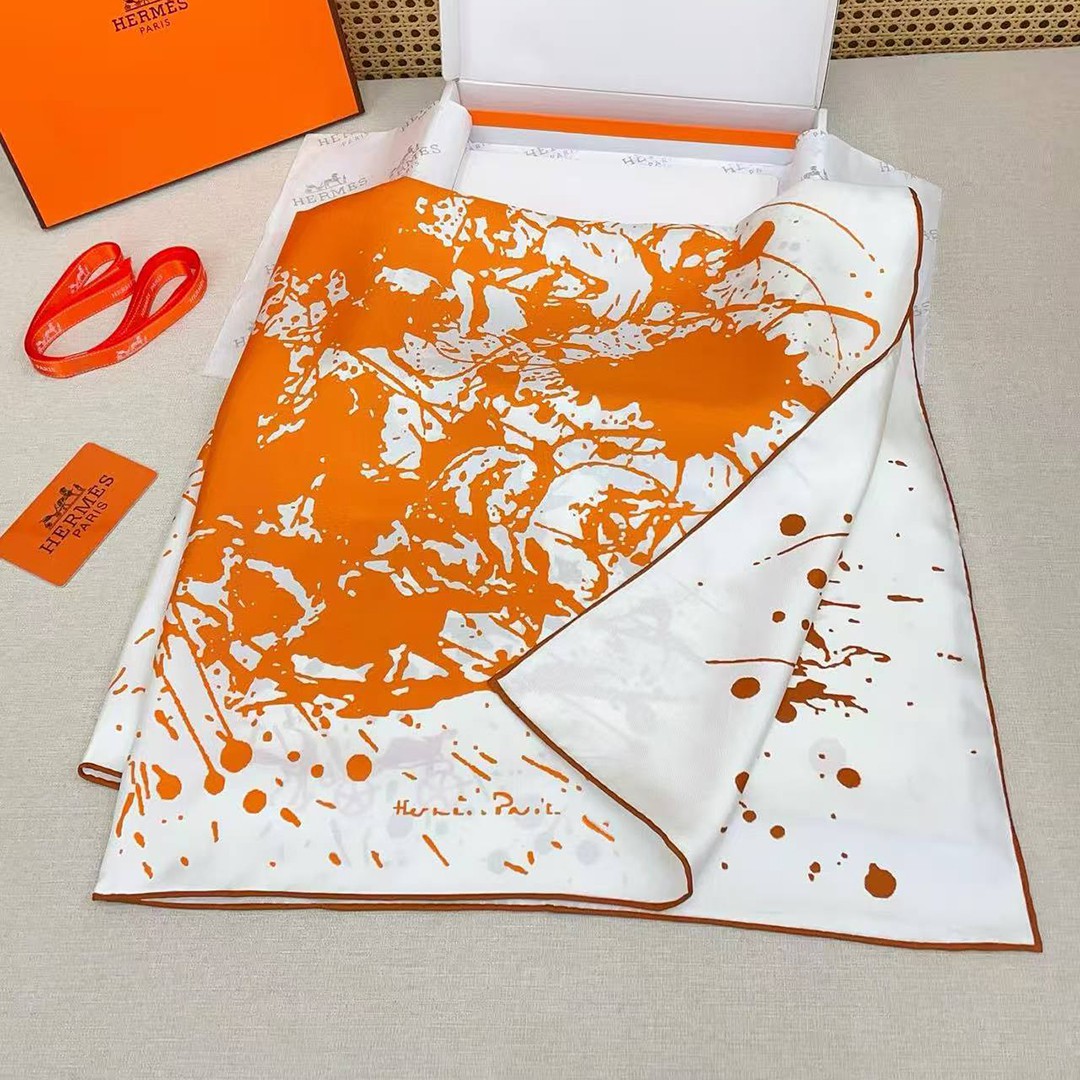 Hermes Cheval Surprise Double Face Scarf 90 100% Silk H904353S 03 - Image 12