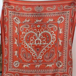 Hermes Cheval de Coeur Bandana Shawl 140 70% Cashmere 30% Silk H244259S 05 - Image 4
