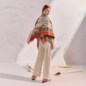 Hermes Chorus Stellarum Shawl 140 70% Cashmere 30% Silk H243912S 12 - Image 3