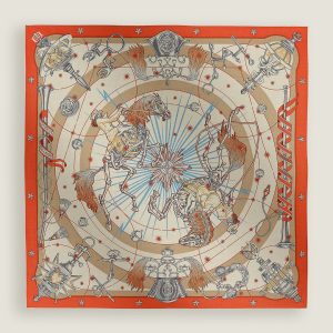Hermes Chorus Stellarum Shawl 140 70% Cashmere 30% Silk H243912S 12