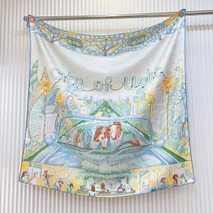 Alternative view of Hermes City of Light Scarf 90 100% H004103S 08