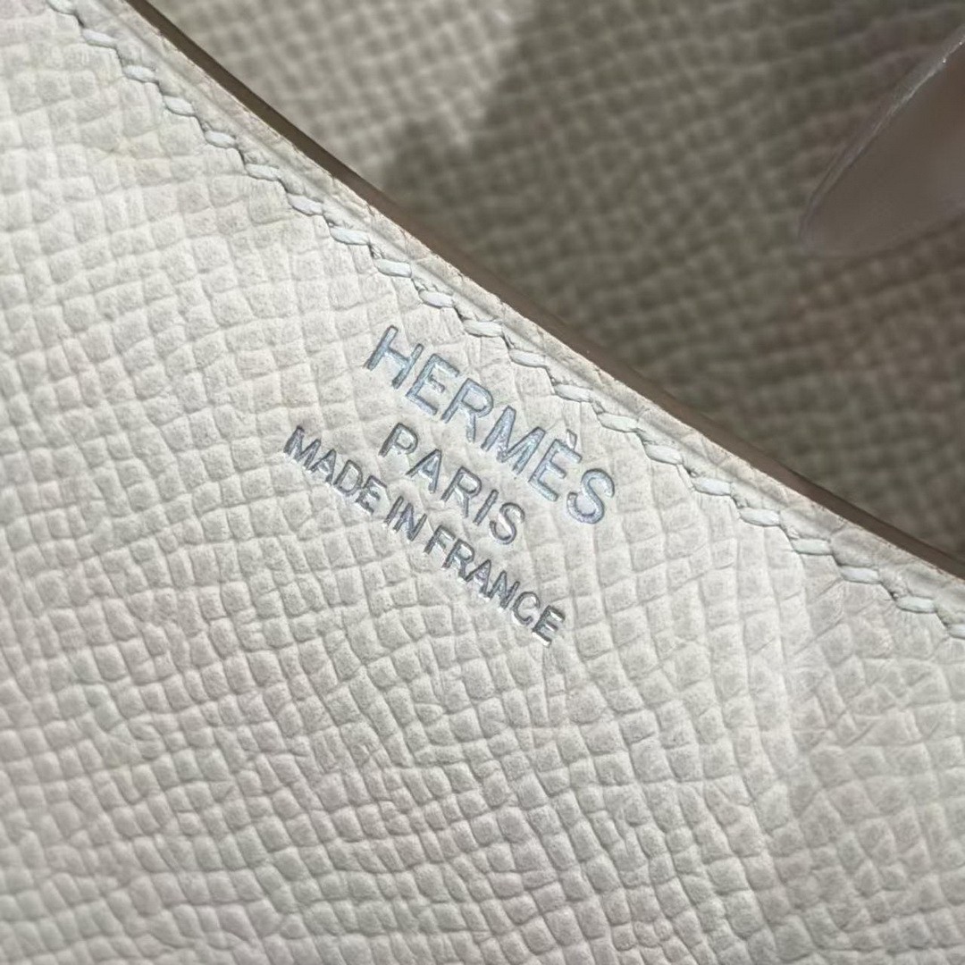 Hermes Constance 18 CM Bag Handmade In Epsom Calfskin Leather Enamel Fittings Hardware 10 Craie - Image 14