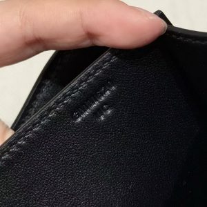 Hermes Constance 18 CM Bag Handmade In Box Calfskin Leather Gold Hardware 89 Noir - Image 15