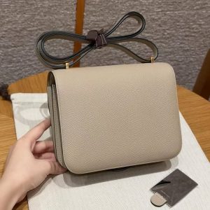Alternative view of Hermes Constance 18 CM Bag Handmade In Epsom Calfskin Leather Gold Hardware S2 Trench