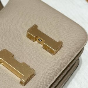 Hermes Constance 18 CM Bag Handmade In Epsom Calfskin Leather Gold Hardware S2 Trench - Image 10