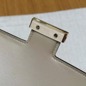 Hermes Constance 18 CM Bag Handmade In Epsom Calfskin Leather Gold Hardware S2 Trench - Image 9