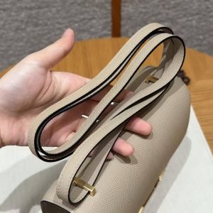 Hermes Constance 18 CM Bag Handmade In Epsom Calfskin Leather Gold Hardware S2 Trench - Image 7