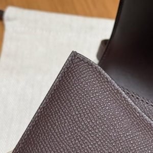 Hermes Constance 19 CM Bag Handmade In Epsom Calfskin Leather Rose Gold Hardware 0G Rouge Seller - Image 8