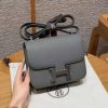 Hermes Constance 19 CM Bag Handmade In Epsom Calfskin Leather Silver Hardware 0L Girs Meyer